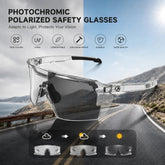 👓☀️UV400 Photochromic Polarized Safety Glasses – 🥇Impact Resistant Outdoor Sports & Work Eyewear