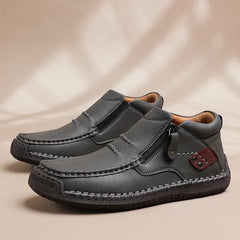 Men’s Handmade Premium Leather Slip-On Driving Boots