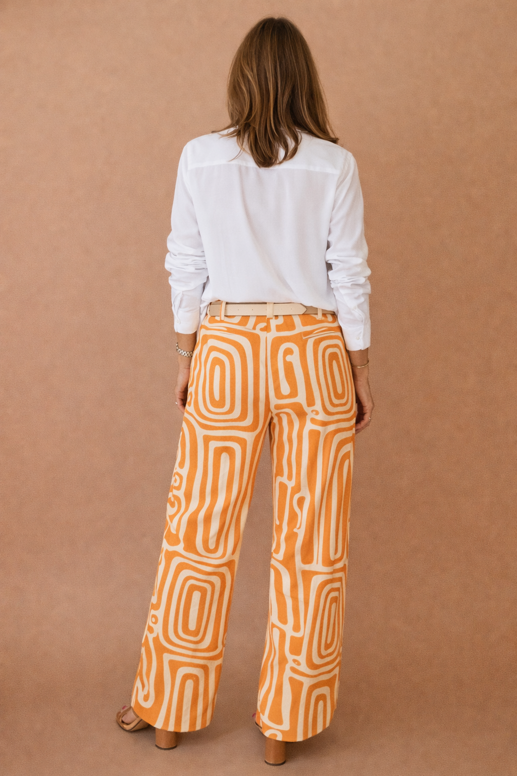 Women's Casual Long Sleeve Two-Piece Set with Belt